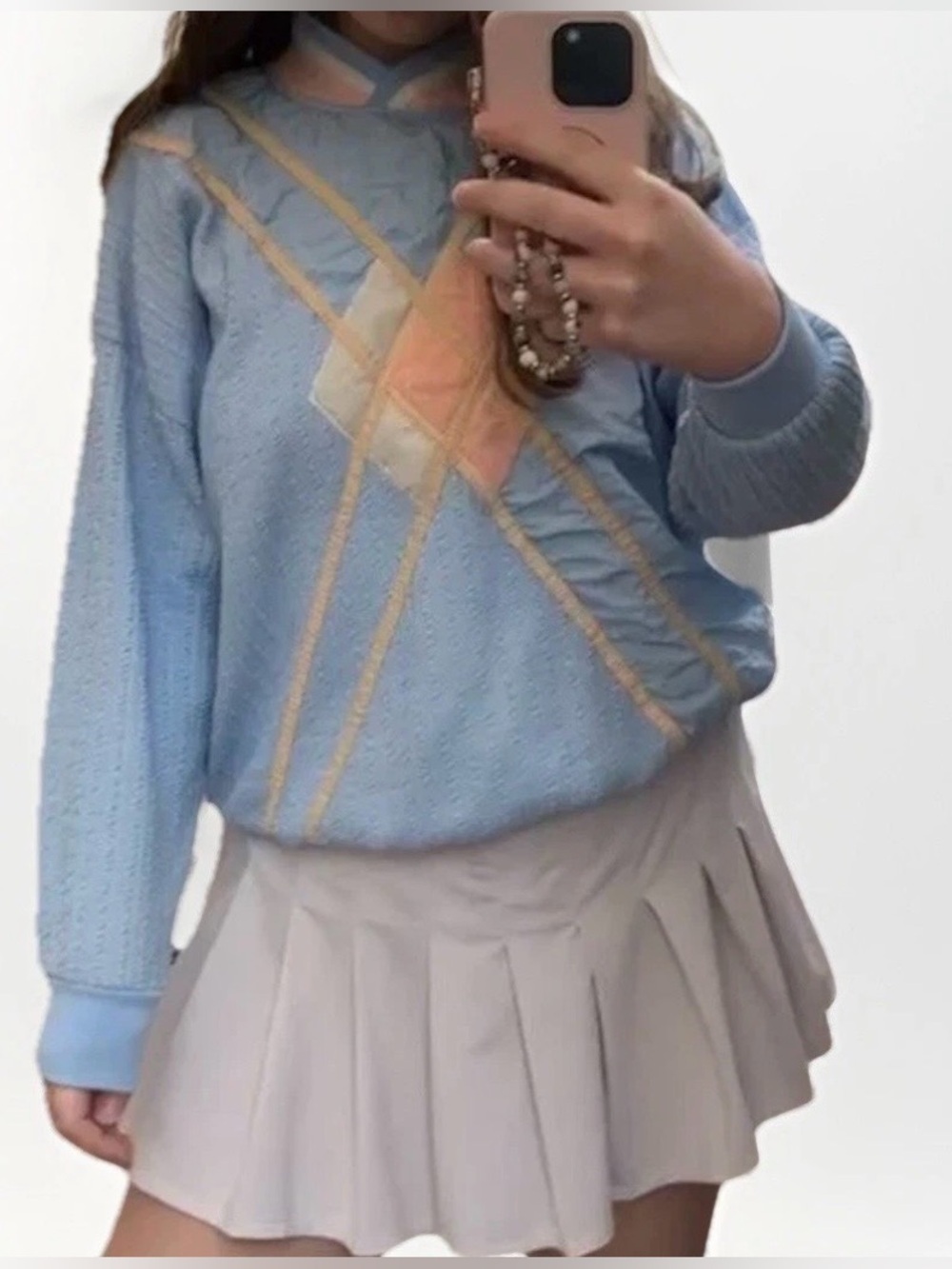 Vintage Womens fits Sz XL Windbreaker Pullover Anorak Academia Preppy Old Money